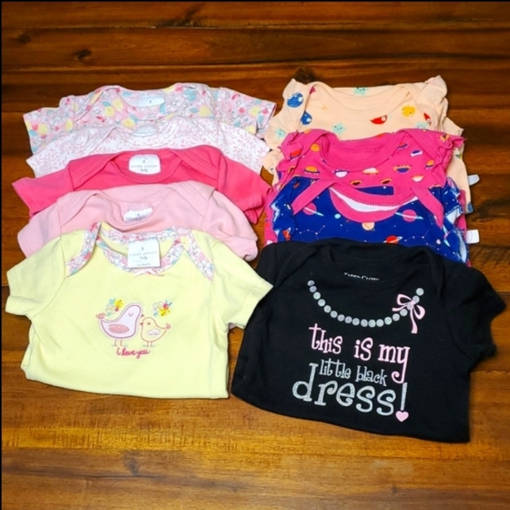 Baby Girl Bodysuit Bundle, size 6-9 months